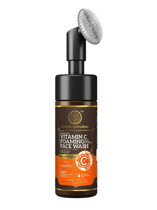 Khadi Natural Vitamin C Foaming Face Wash with In- Built Face Brush - buy in USA, Australia, Canada