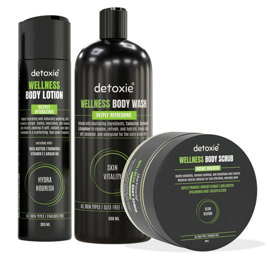 Detoxie Body Wash, Lotion & Scrub Combo - Wellness