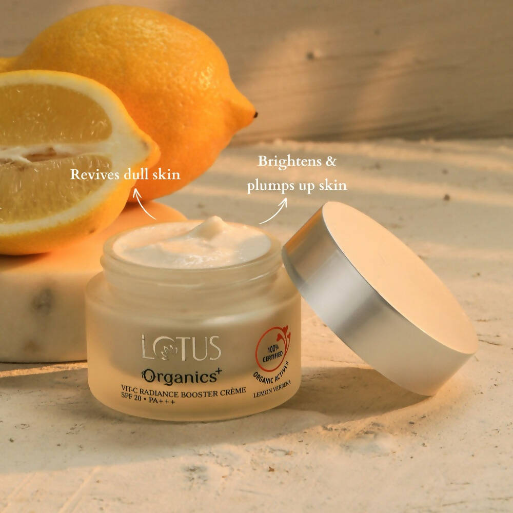 Lotus Organics+ Vit-C Radiance Booster Creme SPF 20 PA+++ - Lemon Verbena