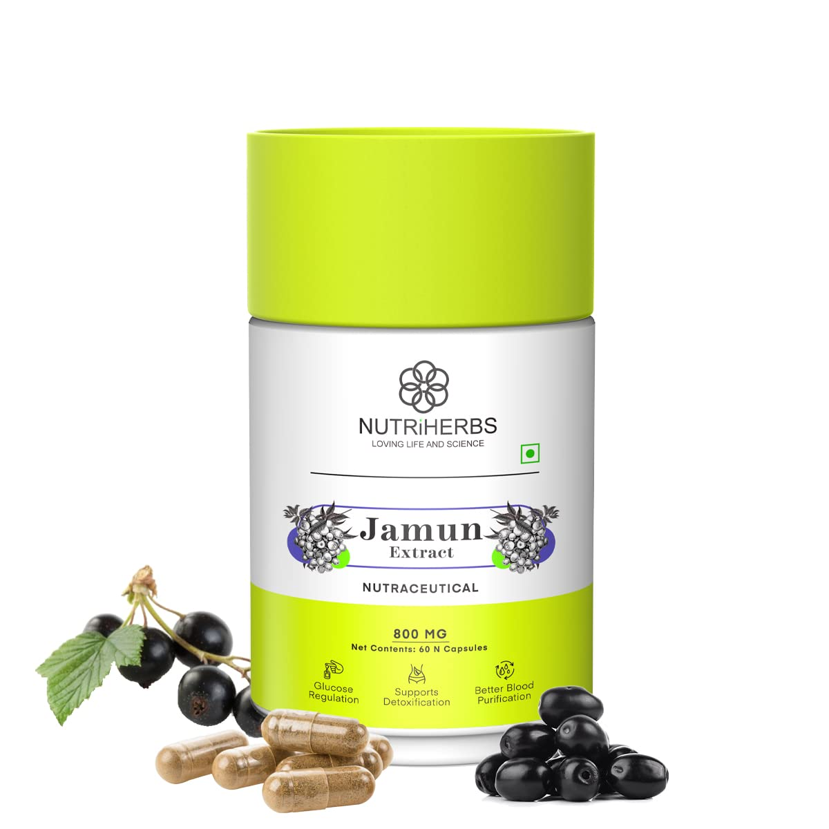 Nutriherbs Jamun Extract Capsules - BUDEN