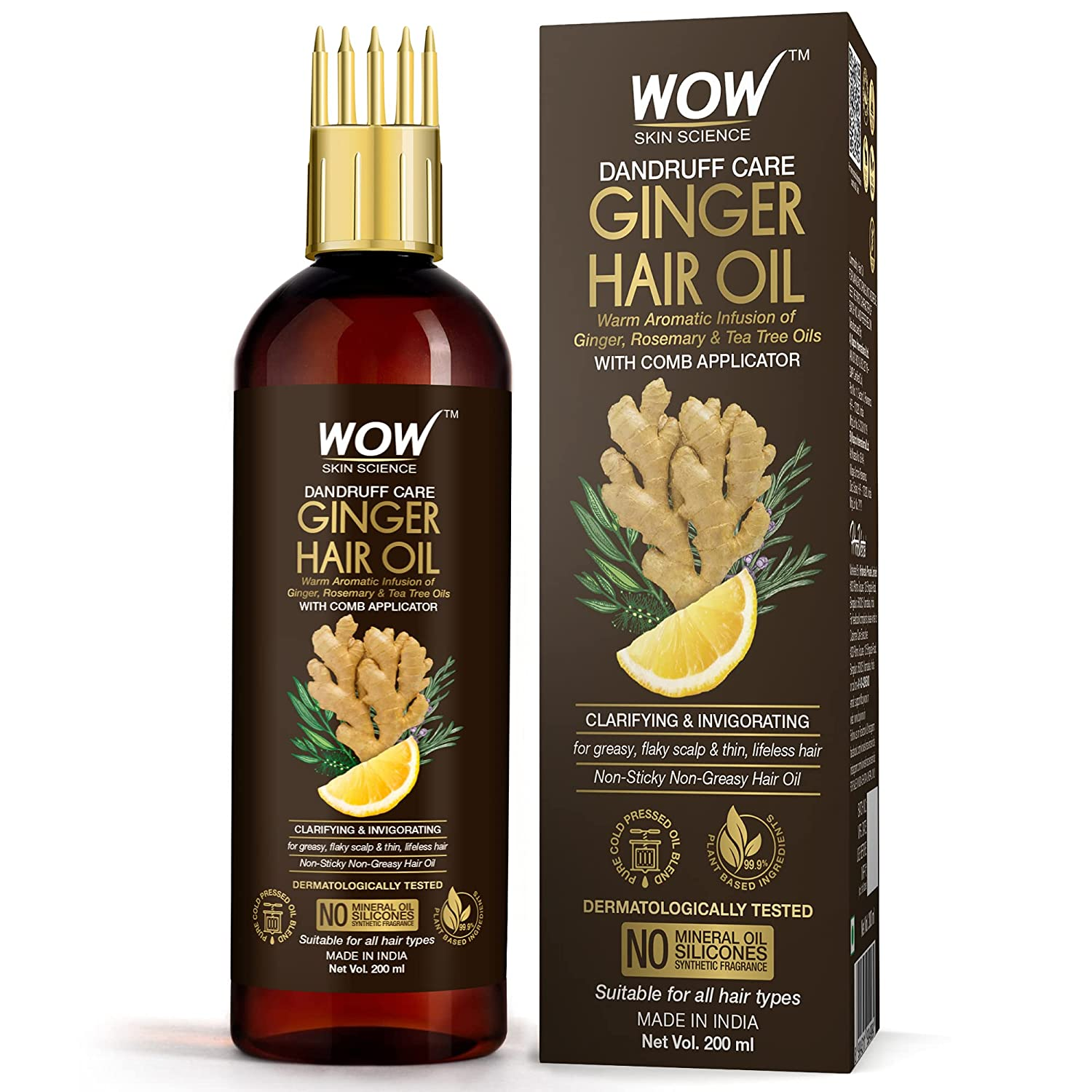 Wow Skin Science Ginger Hair Oil - Distacart