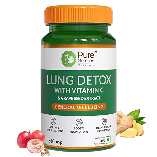 Pure Nutrition Lung Detox Veg Capsules - BUDEN