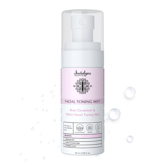 Indulgeo Essentials Rose Geranium Witch Hazel Toning Mist - 50ML