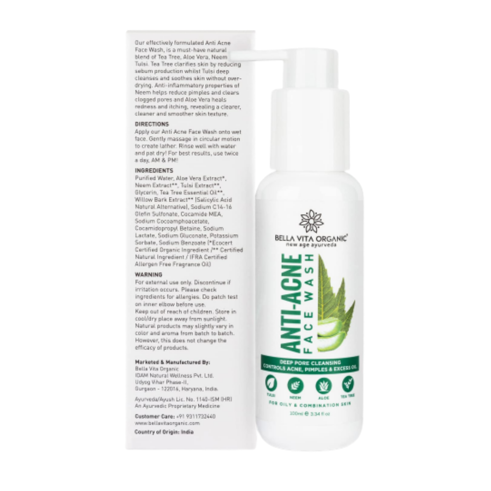 Bella Vita Organic Anti Acne Face Wash