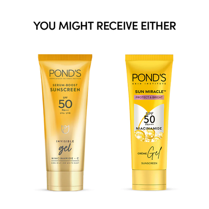 Ponds Serum Boost Sunscreen Gel SPF 50