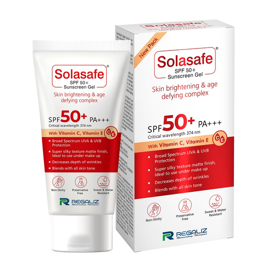 Regaliz Solasafe SPF 50+ Silicone Sunscreen Gel - 50GM
