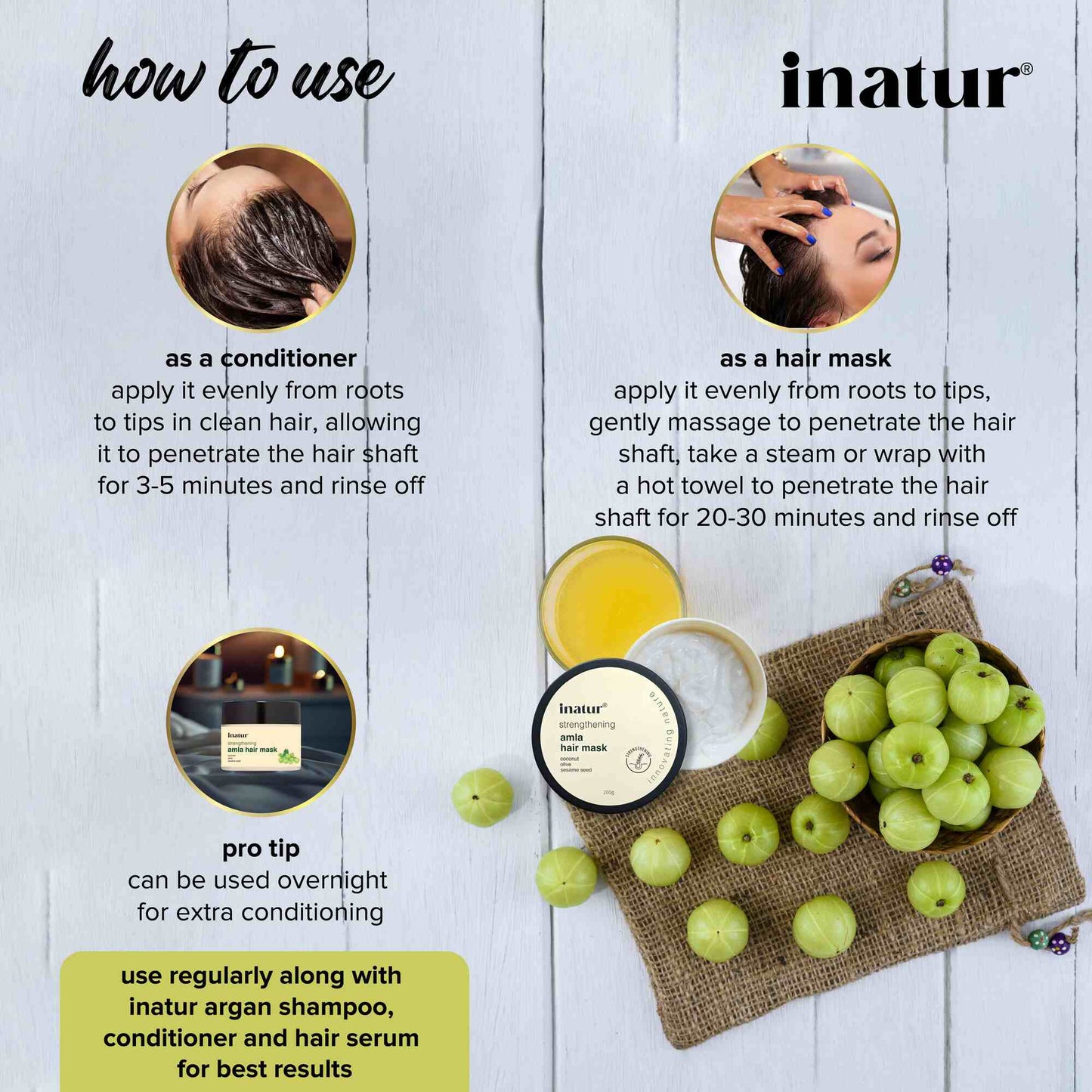 Inatur Amla Hair Mask Hot Oil Treatment