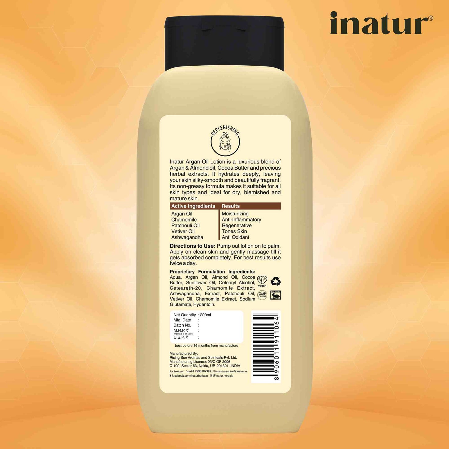 Inatur Organic Argan Oil Lotion