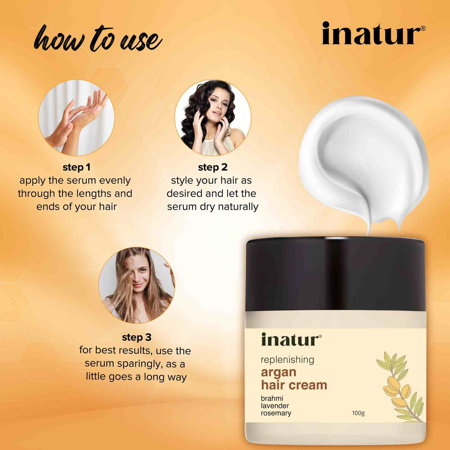 Inatur Moroccan Argan Oil Hair Cream