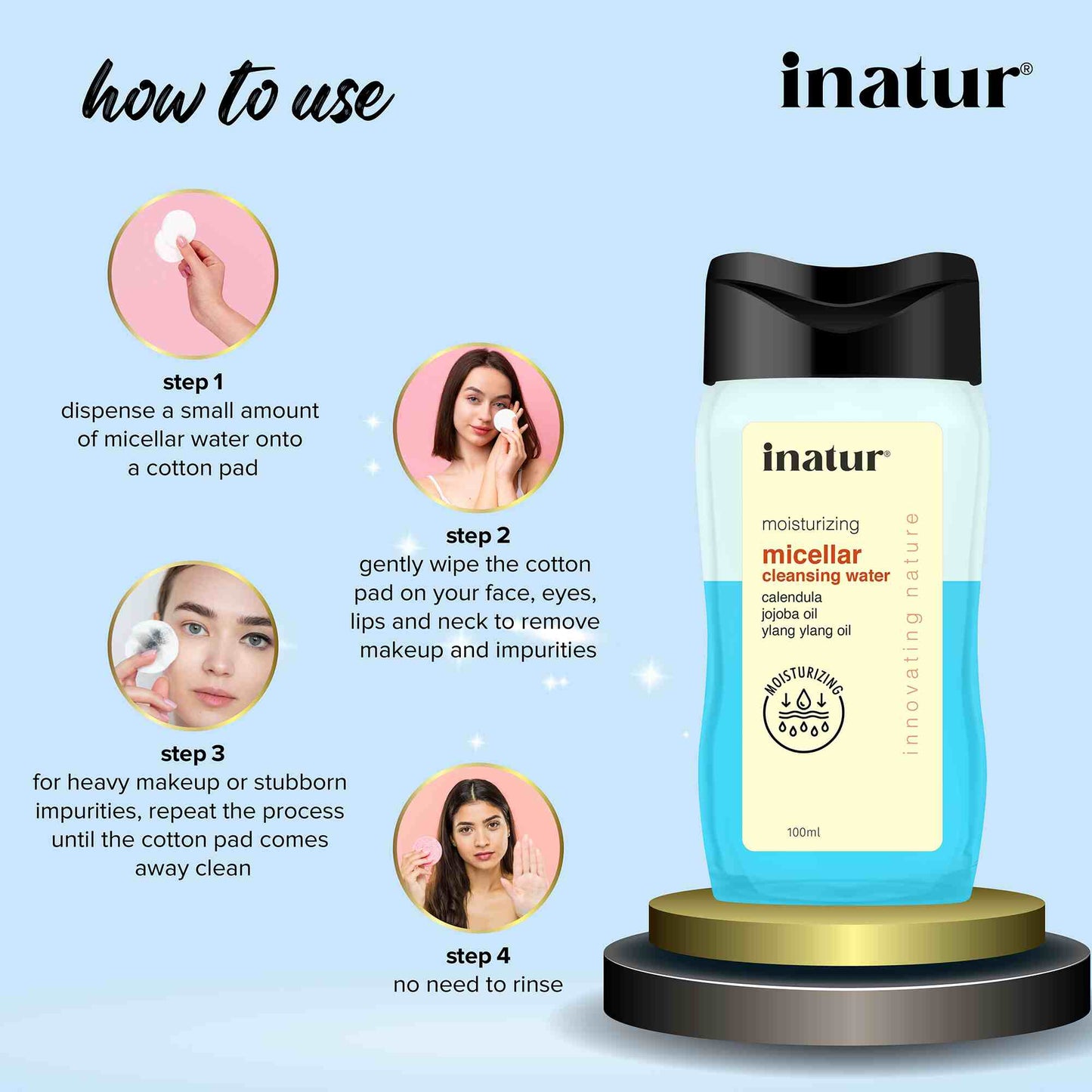 Inatur Jojoba OIl Micellar Cleansing Water