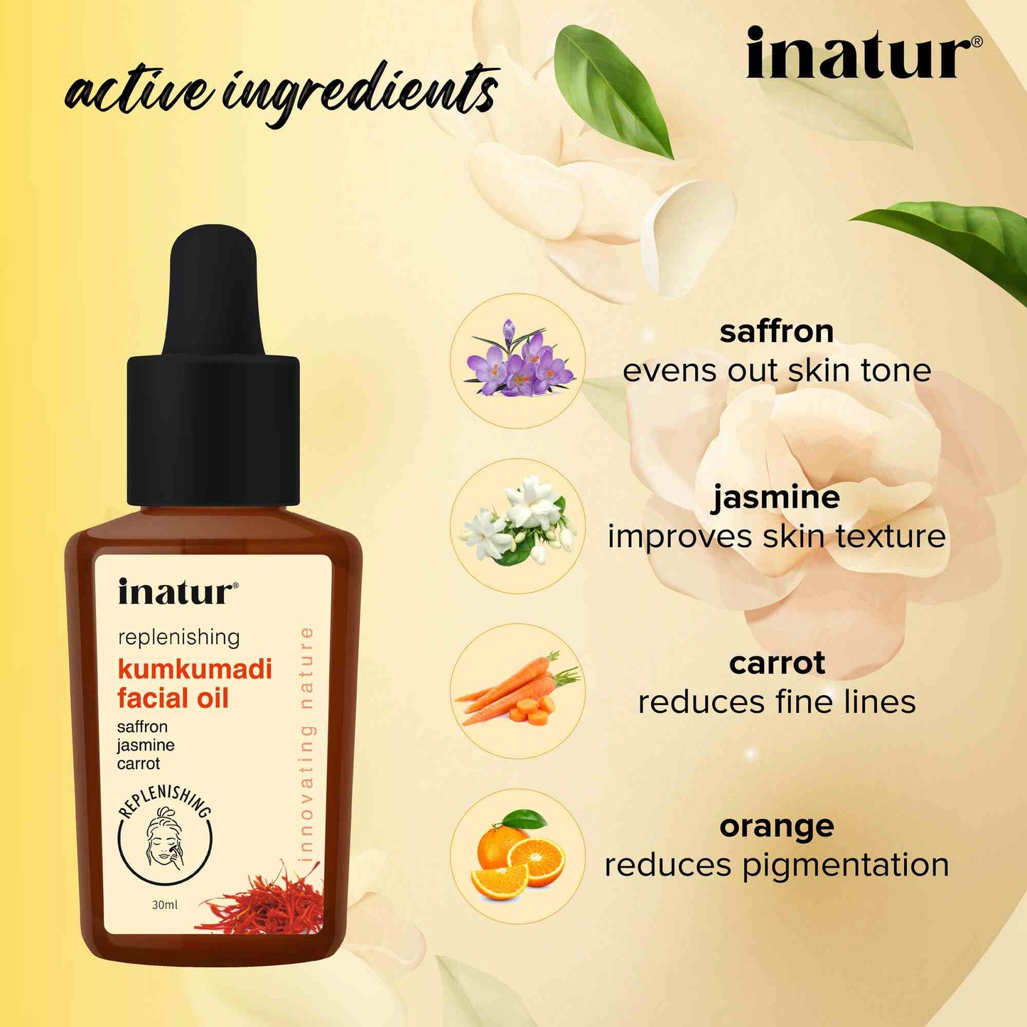 Inatur Kumkumadi Ayurvedic Facial Oil