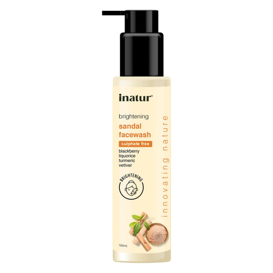 Inatur Sandal Fairness Face Wash - BUDNE