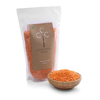 Conscious Food Organic Split Red Lentil (Masoor Dal)