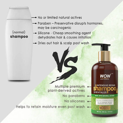 Wow Skin Science Intensive Repair Shampoo and Revitalize