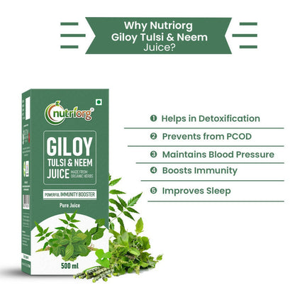 Nutriorg Giloy With Neem & Tulsi Juice