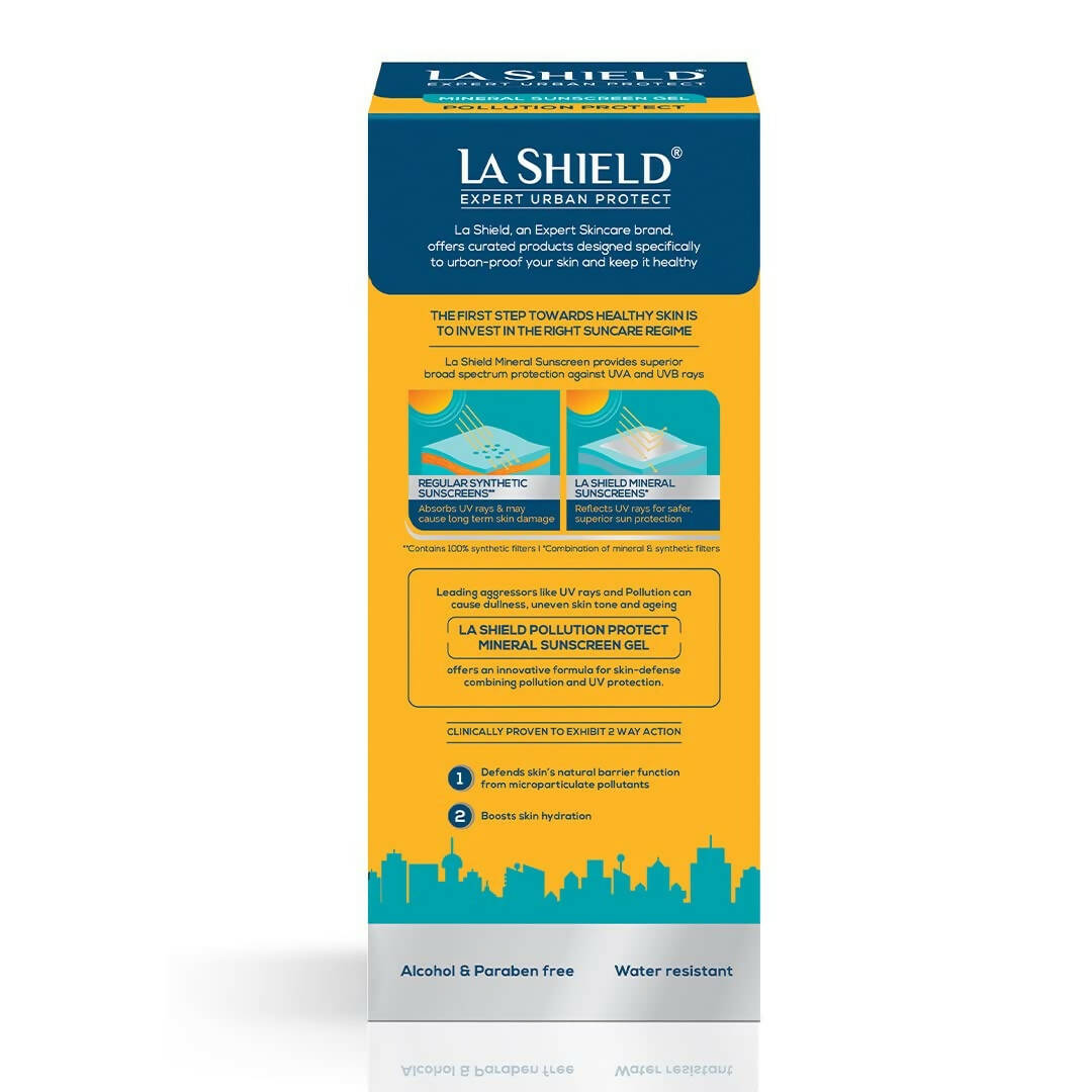 La Shield Mineral Sunscreen Gel For Pollution Protect - SPF 40 PA+++