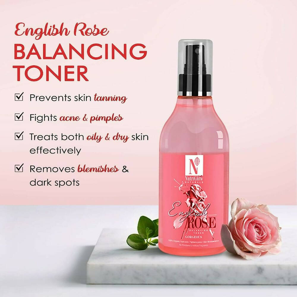 NutriGlow NATURAL'S English Rose Balance Toner
