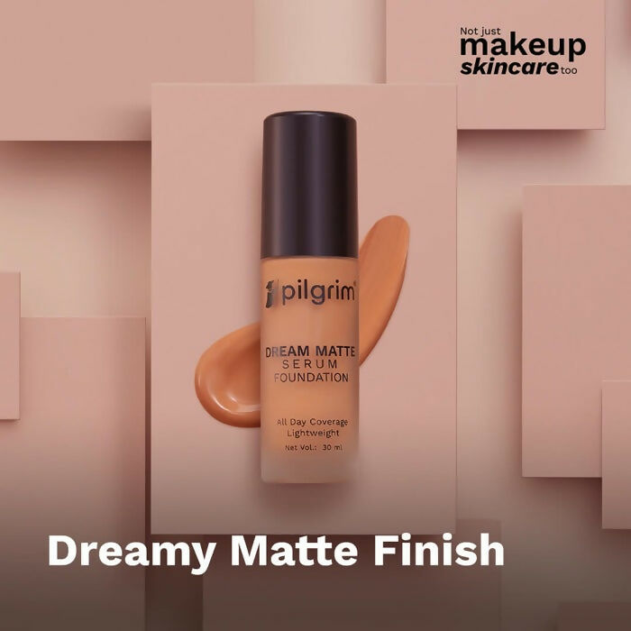 Pilgrim Dream Matte Serum Foundation For Deep Skin Tone Rich Caramel