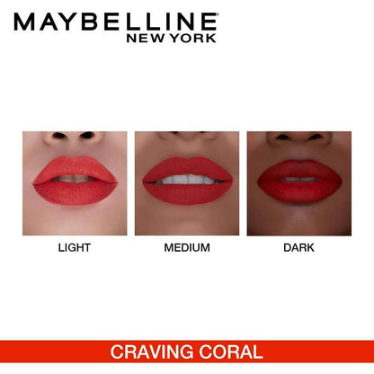 Maybelline New York Color Sensational Creamy Matte Lipstick / 685 Craving Coral