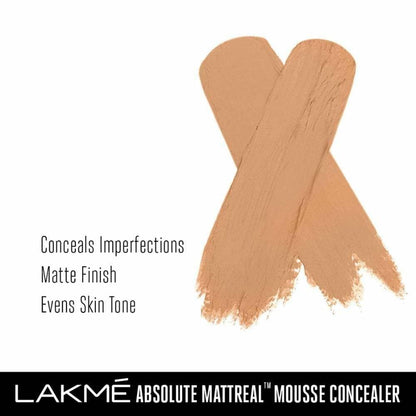 Lakme Absolute Mattereal Mousse Concealer - Natural