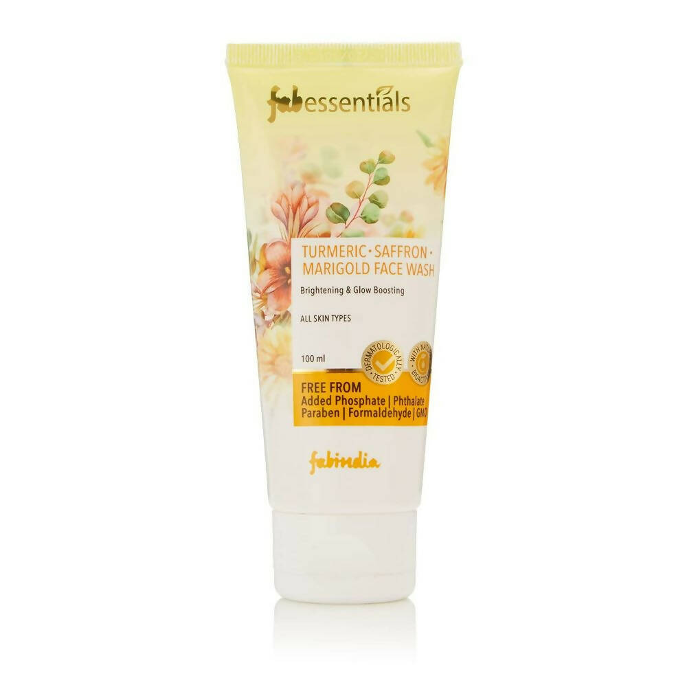 Fabessentials Turmeric Saffron Marigold Face Wash - BUDNE