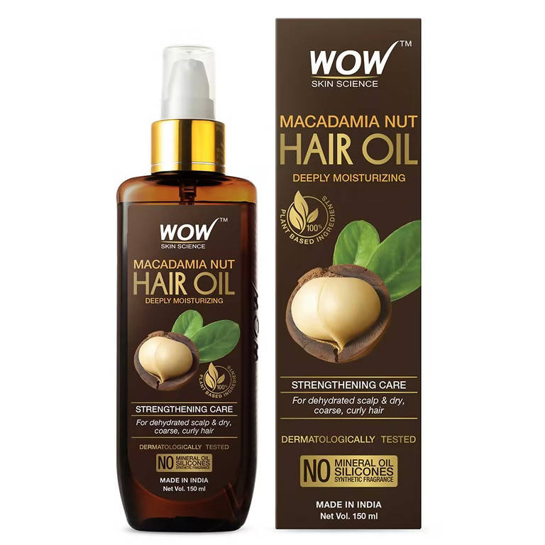 Wow Skin Science Macadamia Nut Hair Oil - Distacart