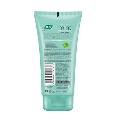 Joy Revivify Organic Mint Refreshing Cool Face Wash