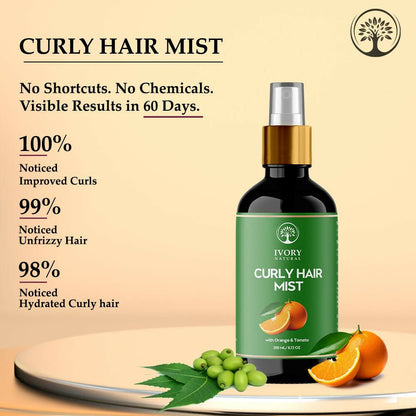 Ivory Natural Curly Hair Mist - Revitalize, Define, And Nourish Your Curly Hair