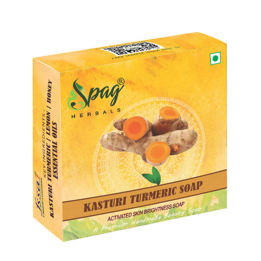 Spag Herbals Kasturi Turmeric Handmade Soap - BUDEN