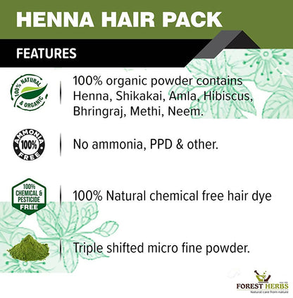 The Forest Herbs Henna Mix Powder