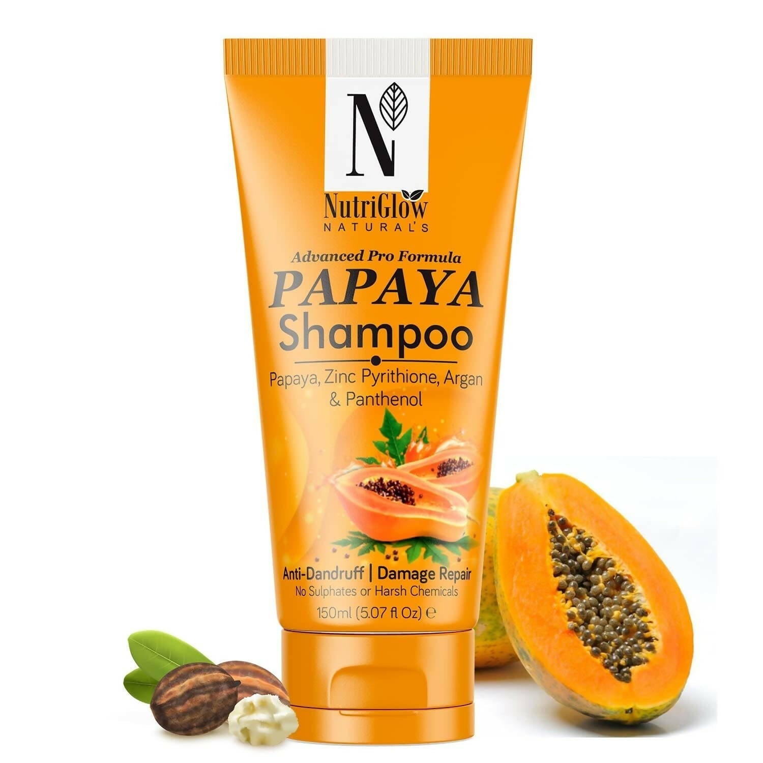 NutriGlow NATURAL'S Advanced Pro Formula Papaya Shampoo - BUDEN