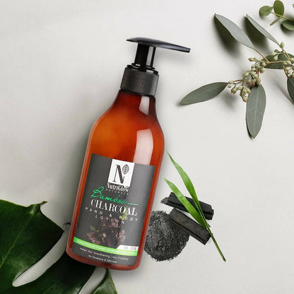NutriGlow NATURAL'S Bamboo & Charcoal Hand & Body Lotion