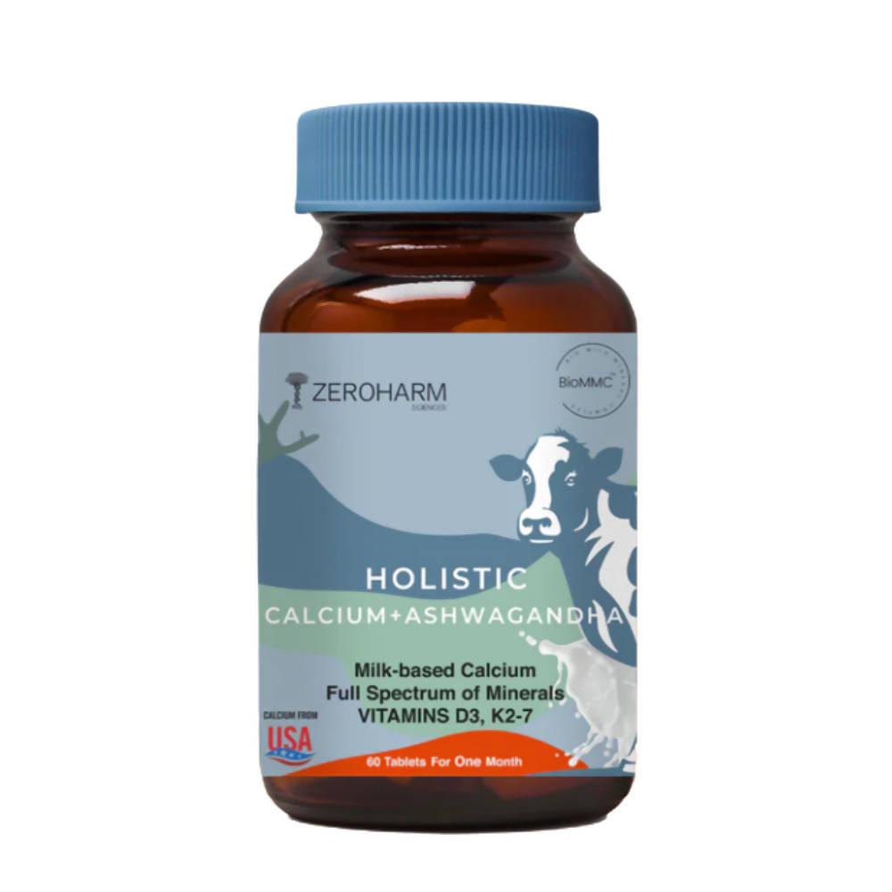 Zeroharm Holistic Calcium + Ashwagandha Tablets -  usa australia canada 