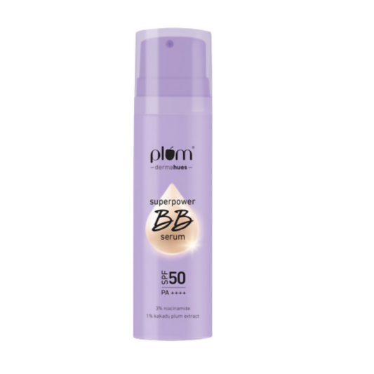 Plum Superpower BB Serum with SPF 50 PA ++++ 03 Caramel - BUDNE