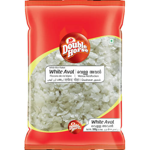 Double Horse White Rice Flakes/ White Aval - BUDNE