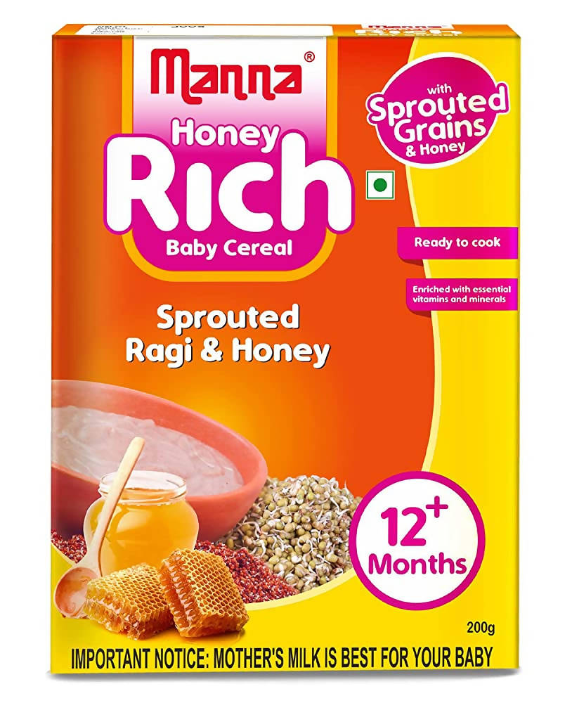 Manna Honey Rich Baby Cereal For 12+ Months