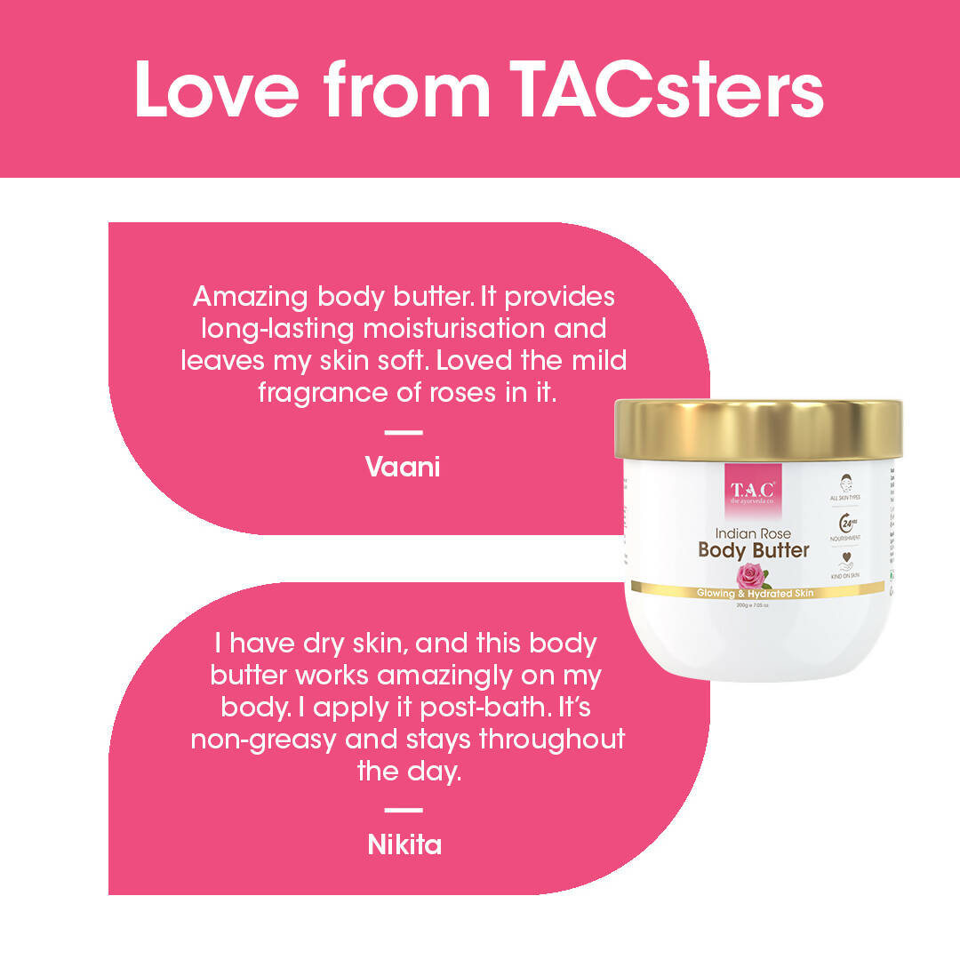 TAC - The Ayurveda Co. Indian Rose Body Butter??With Rose Oil & Shea Butter