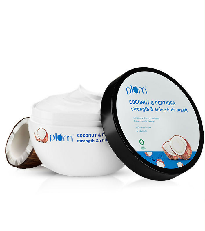 Plum Coconut Milk & Peptides Hair Mask For Soft, Shiny Hair