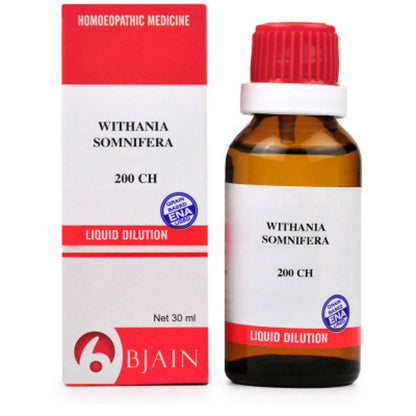 Bjain Homeopathy Withania Somnifera Dilution -  usa australia canada 