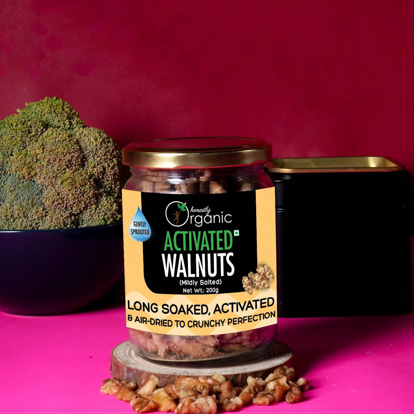 D-Alive Activated/Sprouted Walnuts - Mildly Salted