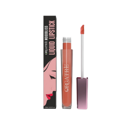Orgatre Moodbliss Waterproof Glossy Liquid Lipstick - Bricky Queen - 4.5ML
