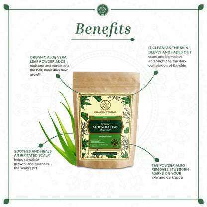 Khadi Natural Organic Aloe Vera Leaf Powder