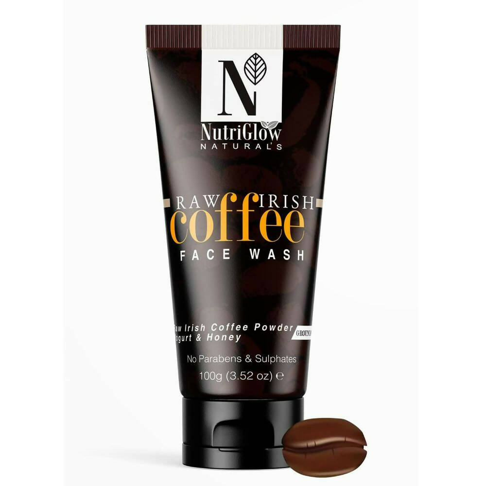 NutriGlow NATURAL'S Coffee Face Cleanser with Yogurt & Honey for Blackhead Removal Face Wash - BUDNEN
