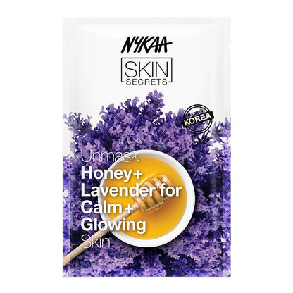 Nykaa Naturals Skin Secrets Exotic Indulgence Honey + Lavender Sheet Mask For Calm & Glowing Skin