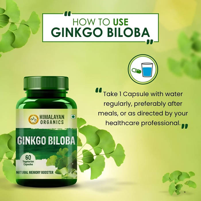 Himalayan Organics Ginkgo Biloba Vegetarian Capsules