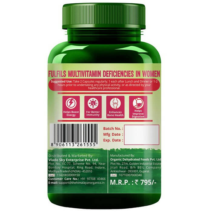 Himalayan Organics Whole Food Multivitamin For Women Capsules