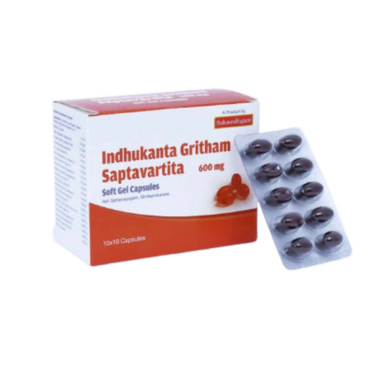 Sahasrayogam Indukanta Ghrita Saptavartita Softgel Capsules - BUDEN