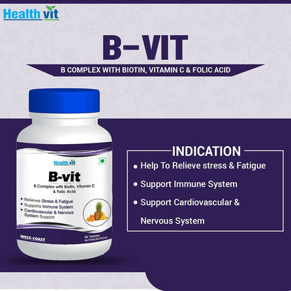 Healthvit Nutrition Natural B-Vit Tablets