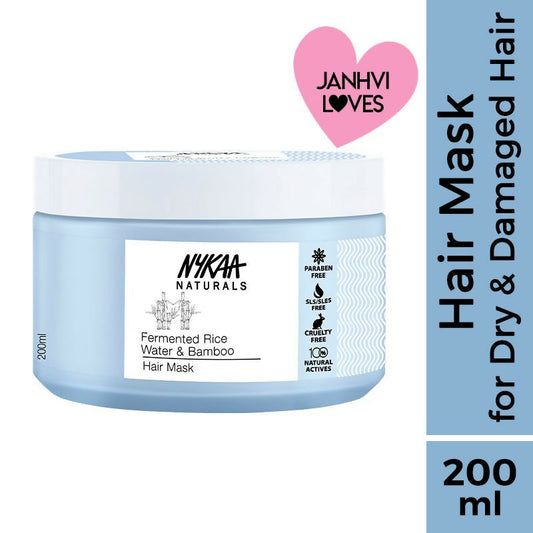 Nykaa Naturals Anti-Frizz Sulphate-Free Hair Mask With Fermented Rice Water & Bamboo