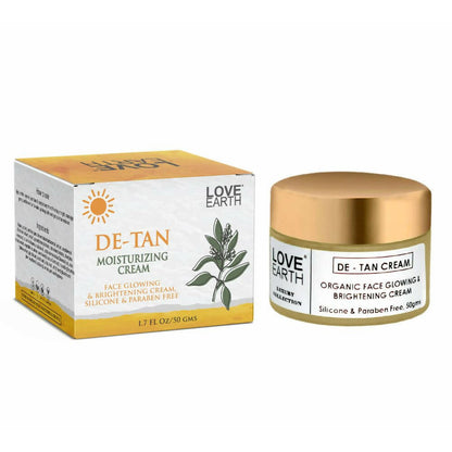 Love Earth De-Tan Moisturizing Cream with Aloe VeraSandalwood for Pigmentation